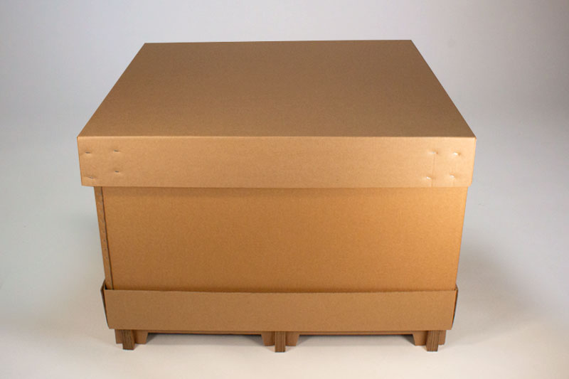 Bulk Container with Integrated Paper Pallet